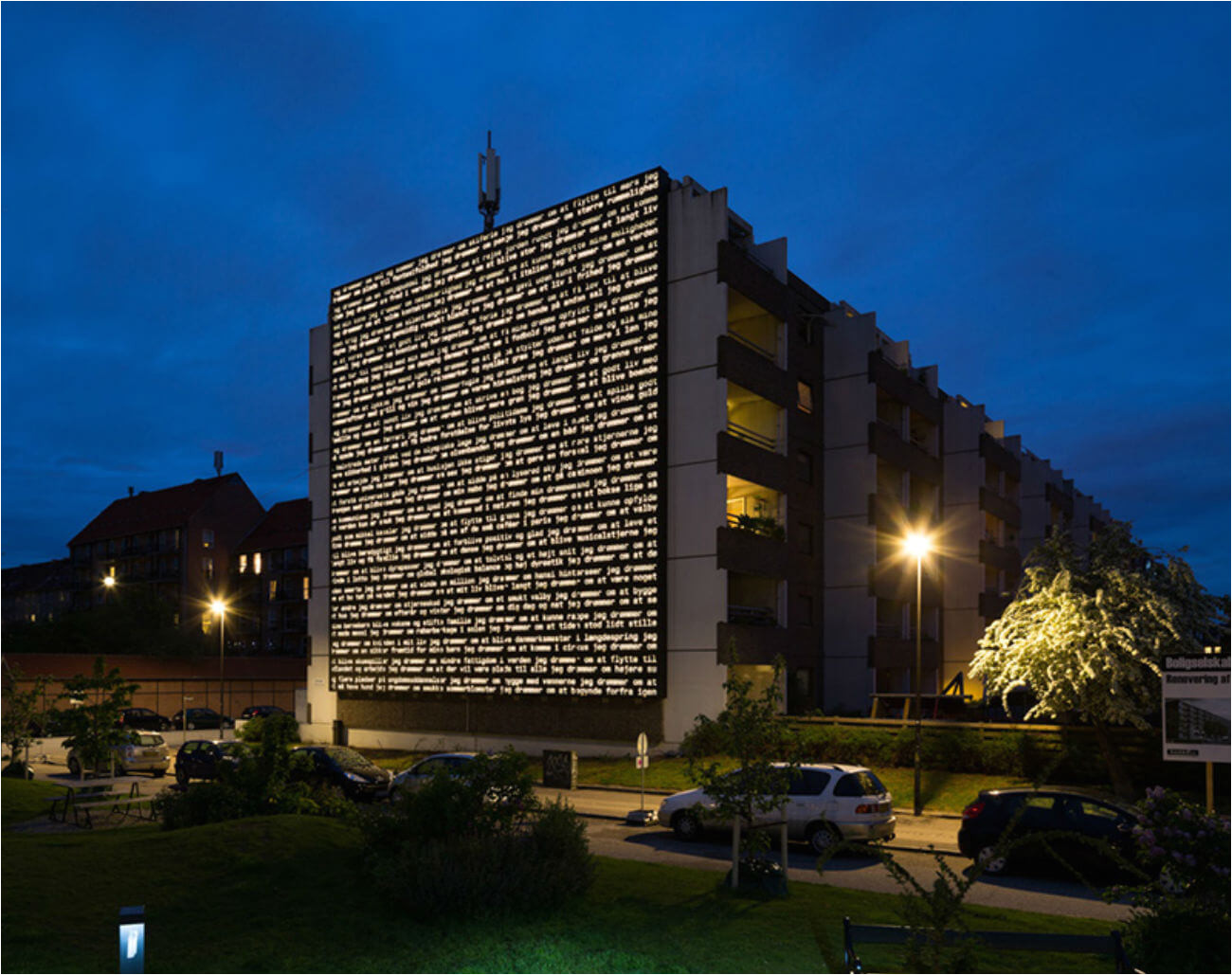 Lighting up the dark. Здание Ramboll фото. Multi-gabled facade. Dream Wall.