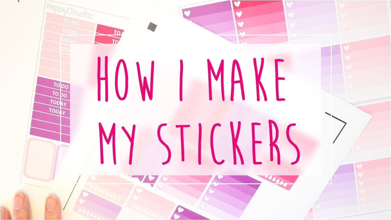 how i make my stickers for the erin condren life planner a beautiful fable