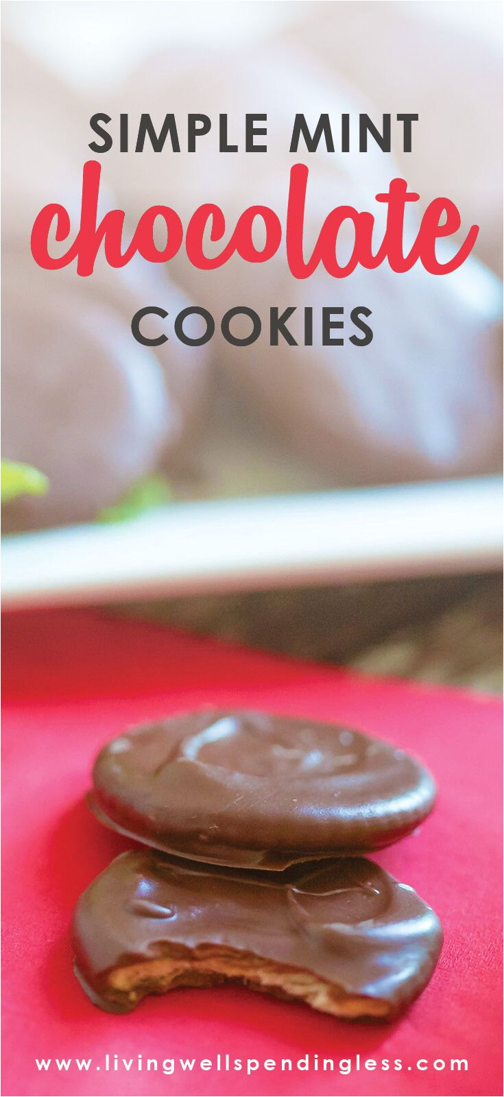 simple chocolate mint cookies 5 ingredients or less dessert food made simple