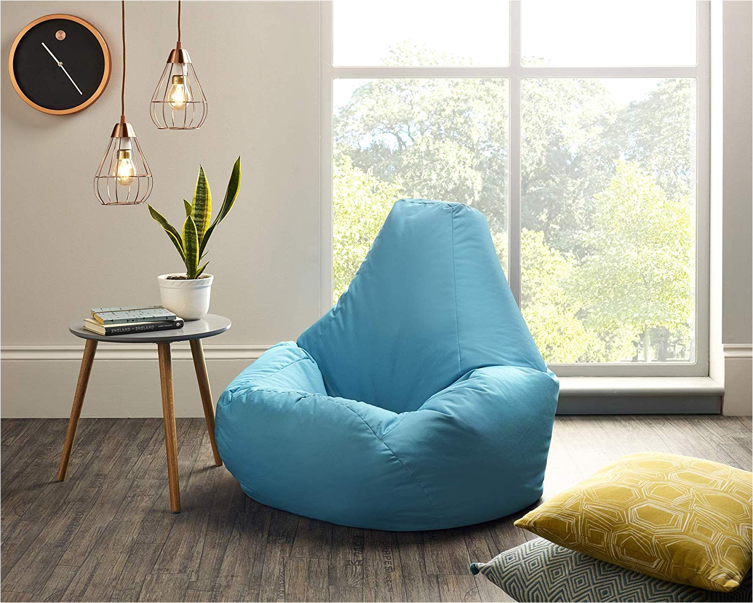 xx l aqua highback beanbag chair water resistant bean bags for indoor and outdoor use great for gaming chair and garden chair amazon co uk garden
