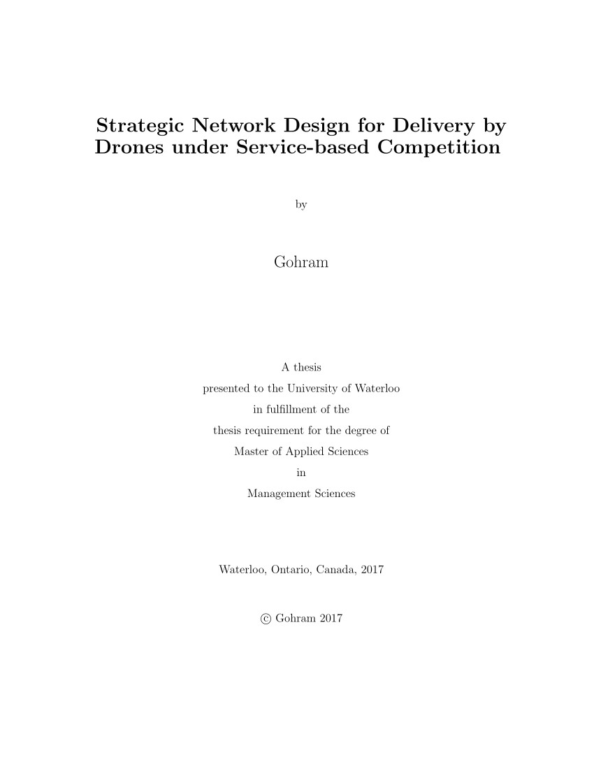 pdf strategic network design for delivery by drones under service based competition