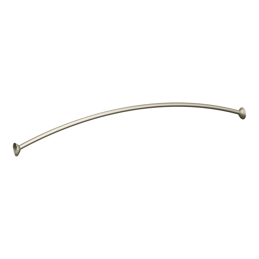 display product reviews for 72 in brushed nickel curved adjustable shower curtain rod