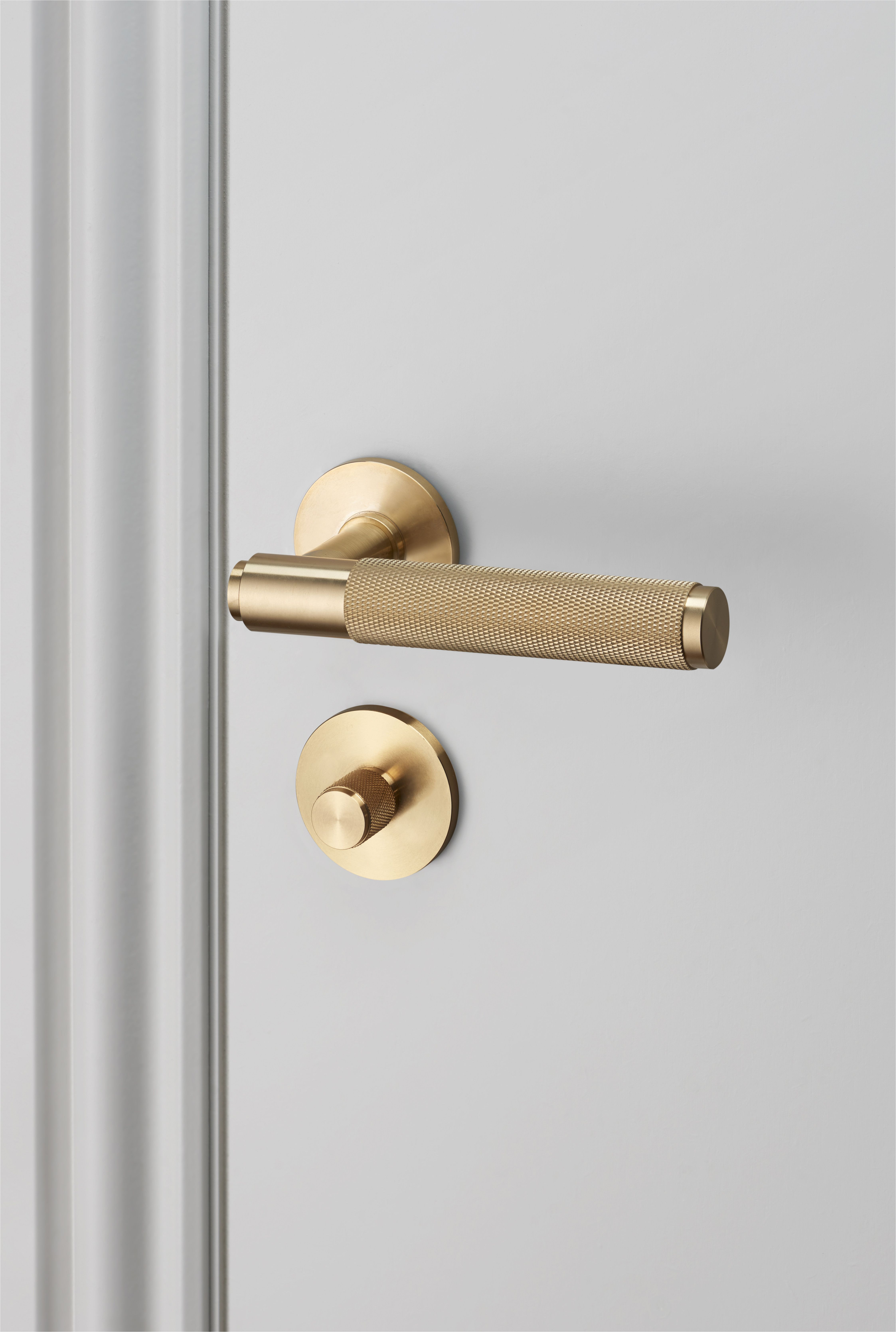 door lever handle brass and thumbturn lock brass by buster punch
