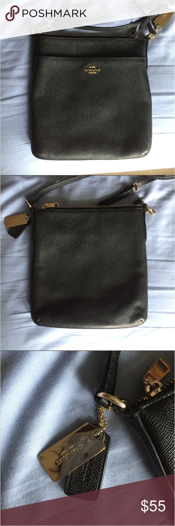 coach black crossbody purse