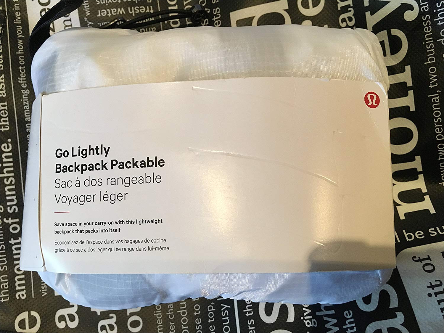 amazon com lululemon go lightly backpack white packable womens bag casual daypacks