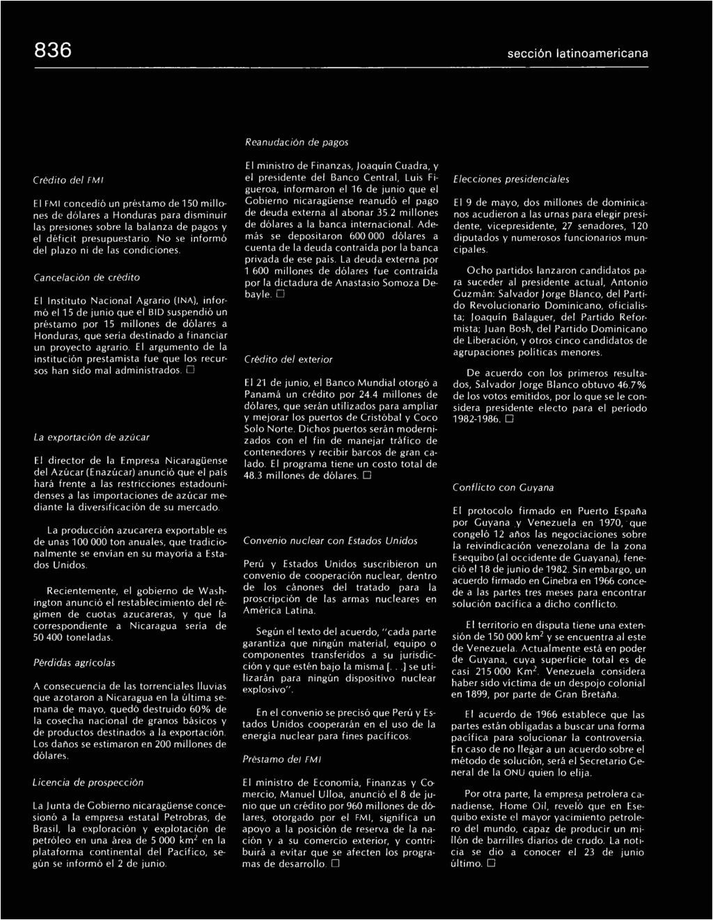 836 seccia n lat inoamericana credito de fm i honduras e 1 fmi conced ia un