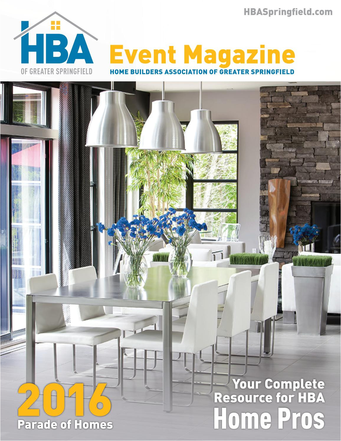 hba event magazine 2016 parade edition by home builders association of greater springfield issuu