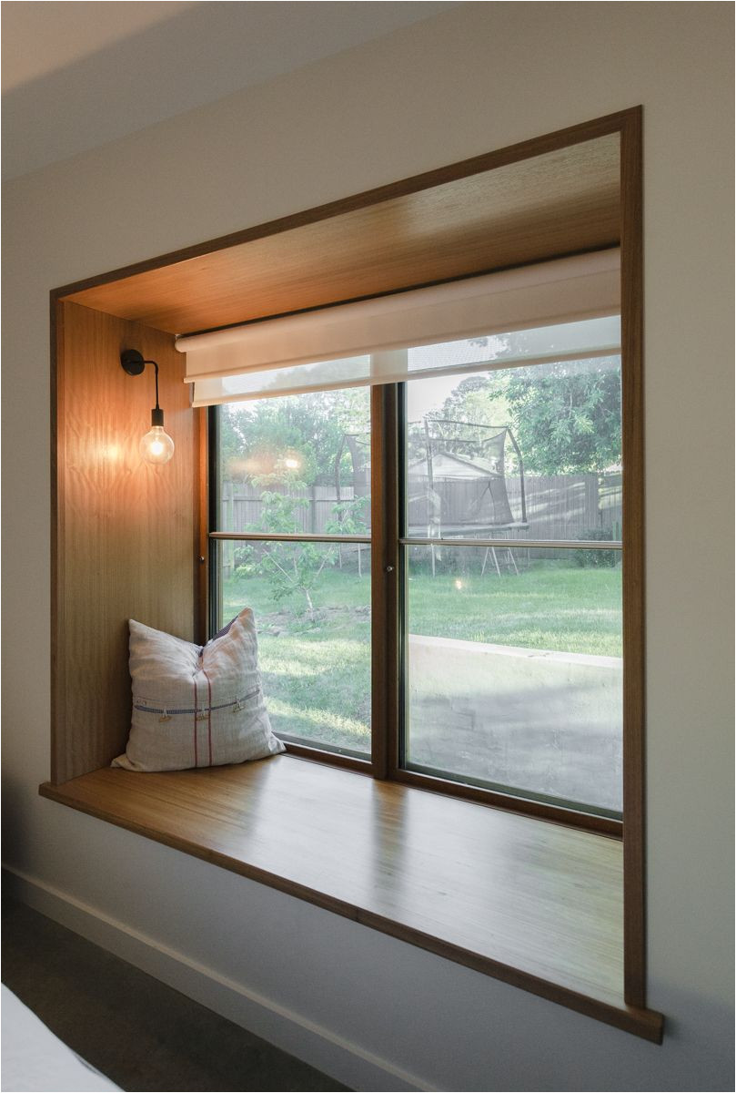 blackbutt timber window seat and sashless window by against the grain windows doors the