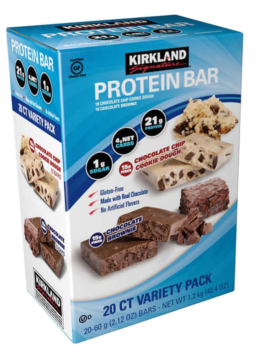 amazon com kirkland signature protein bar energy variety pack vmvbtn 2pack 40 count home kitchen