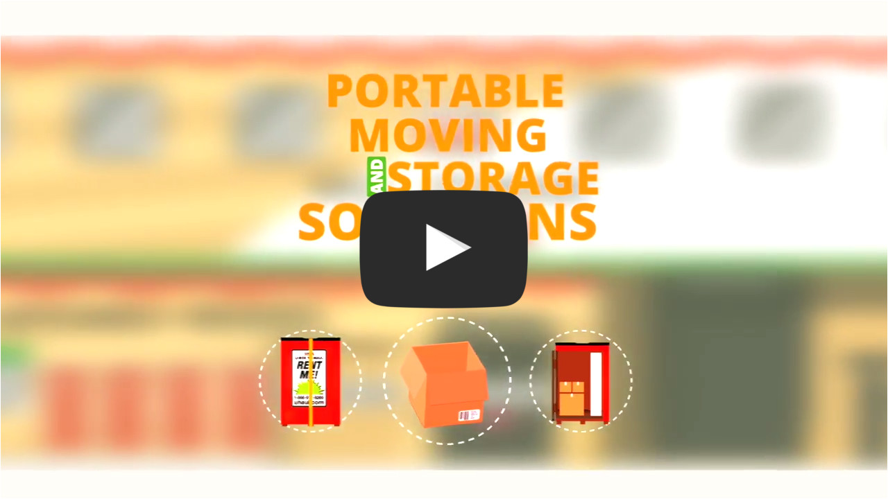 screenshot taken from the portable moving and storage solutions video