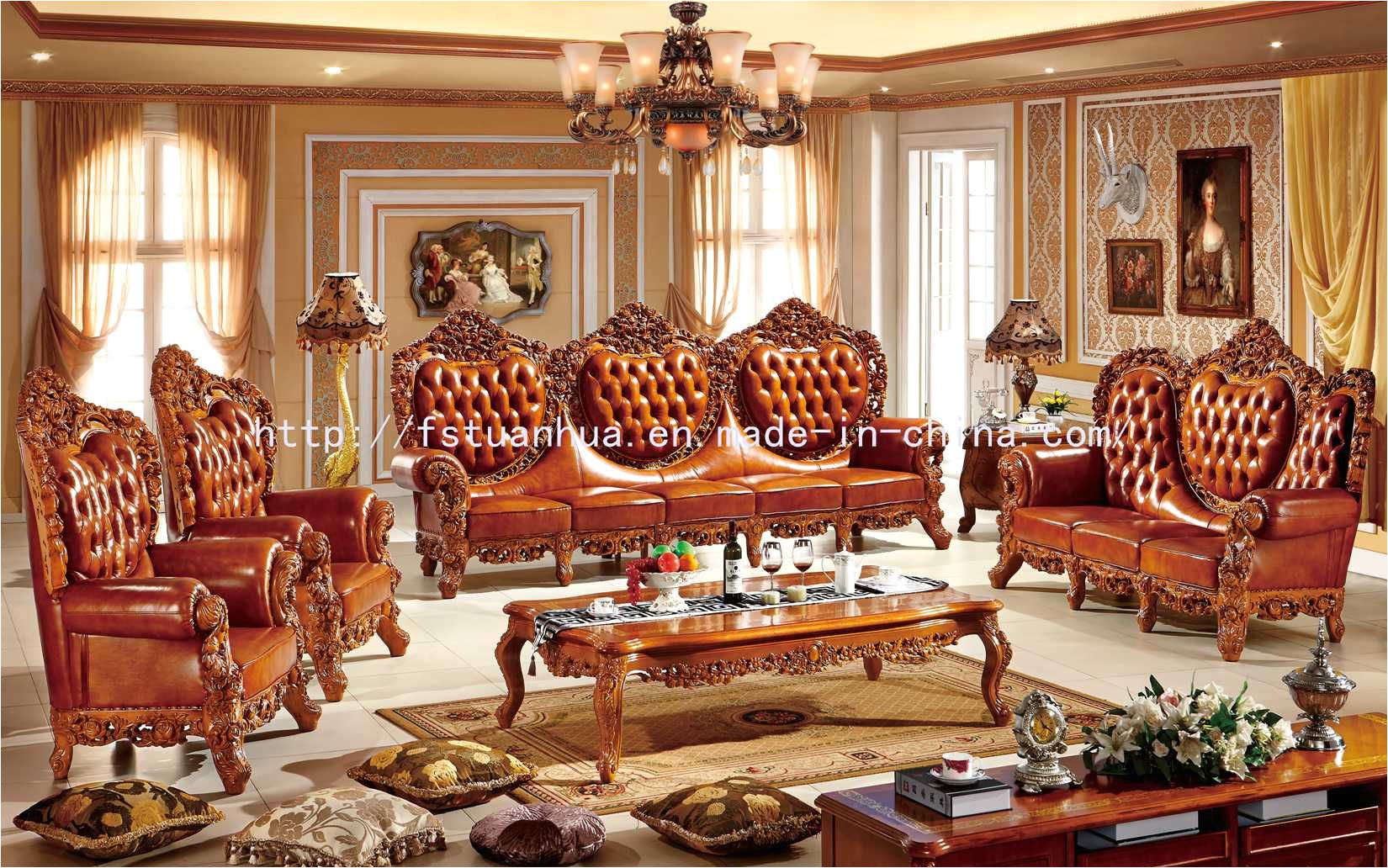 foto de madera europea de lujo que talla los muebles de lujo del sofa de la sala de estar th528 en es made in china com