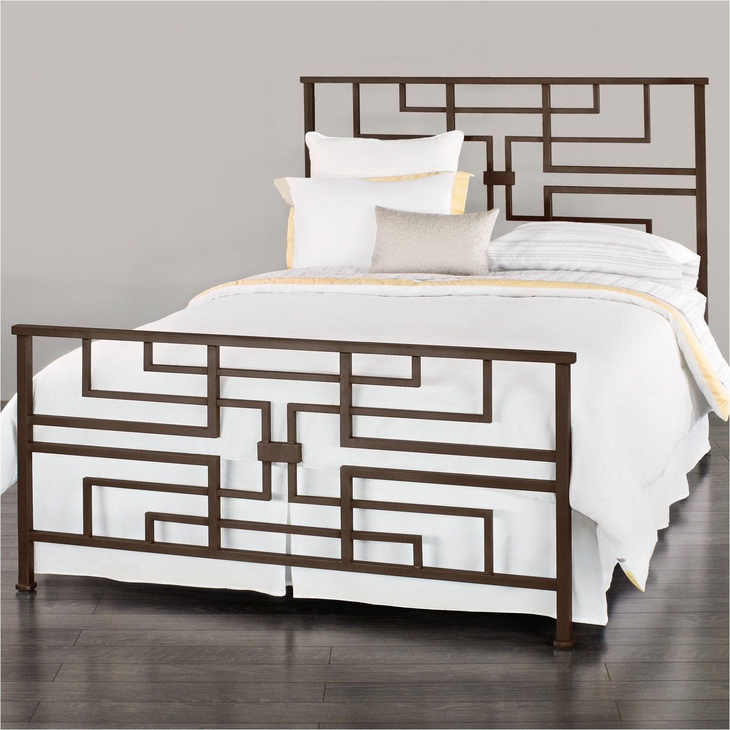 bradford iron bed shown in aged steel muebles de metal madera y metal muebles