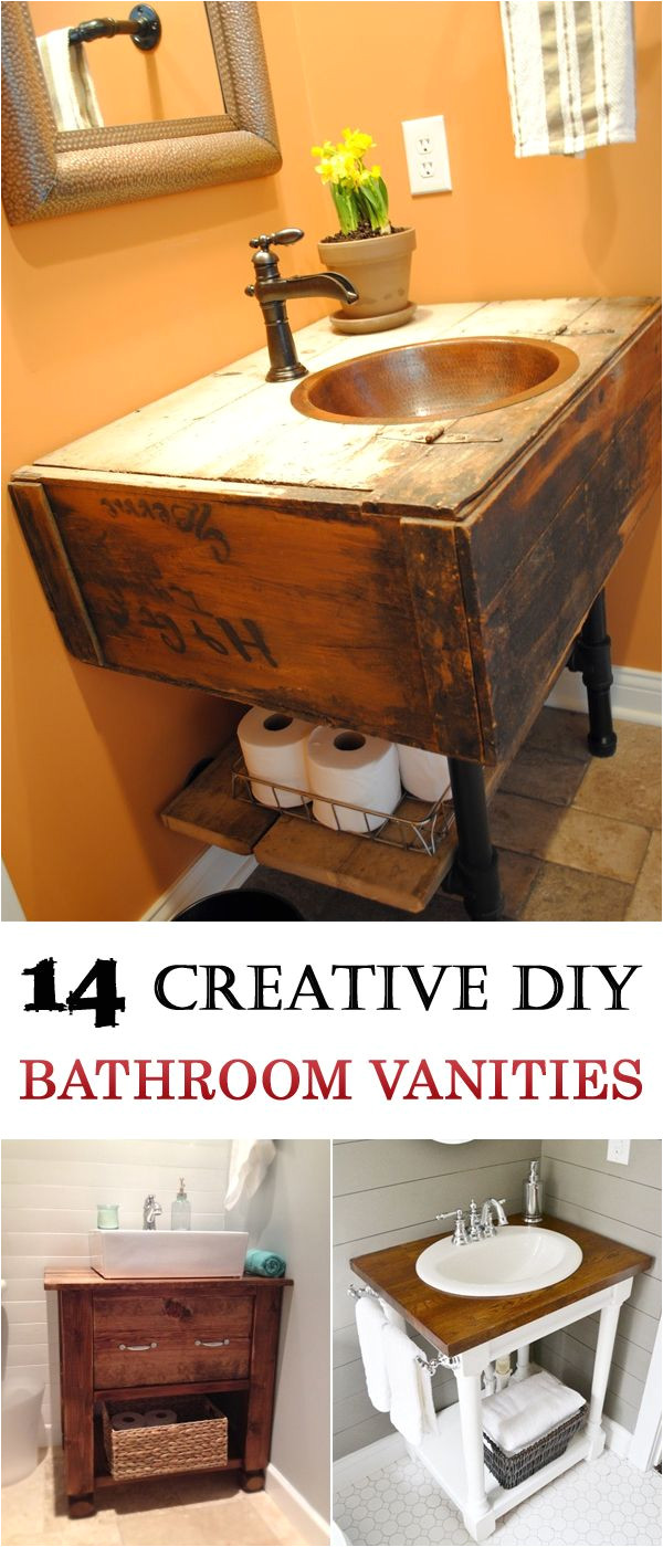 here are 14 diy bathroom vanities with clear and easy to follow instructions for diy beginners