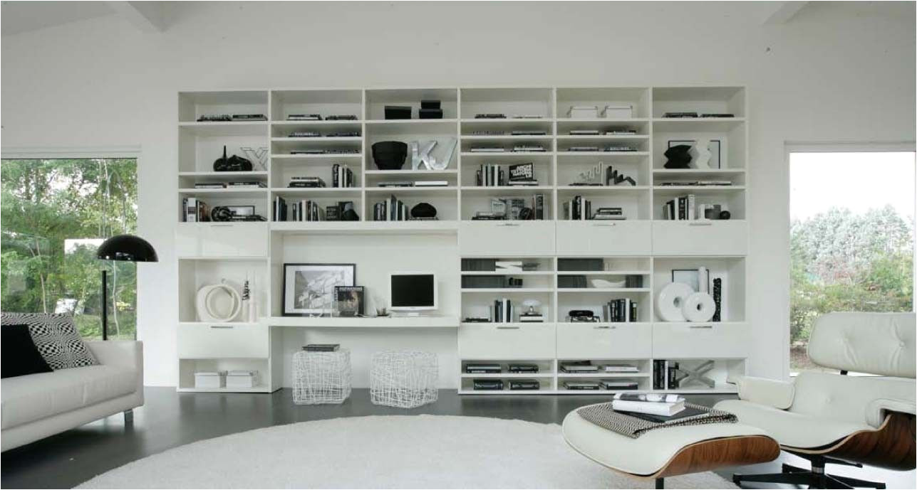 logo 206 wall unit with bookcase system by sangiacomo italy has bookcase in mat lacquered bianco giglio gloss lacquered bianco giglio doors