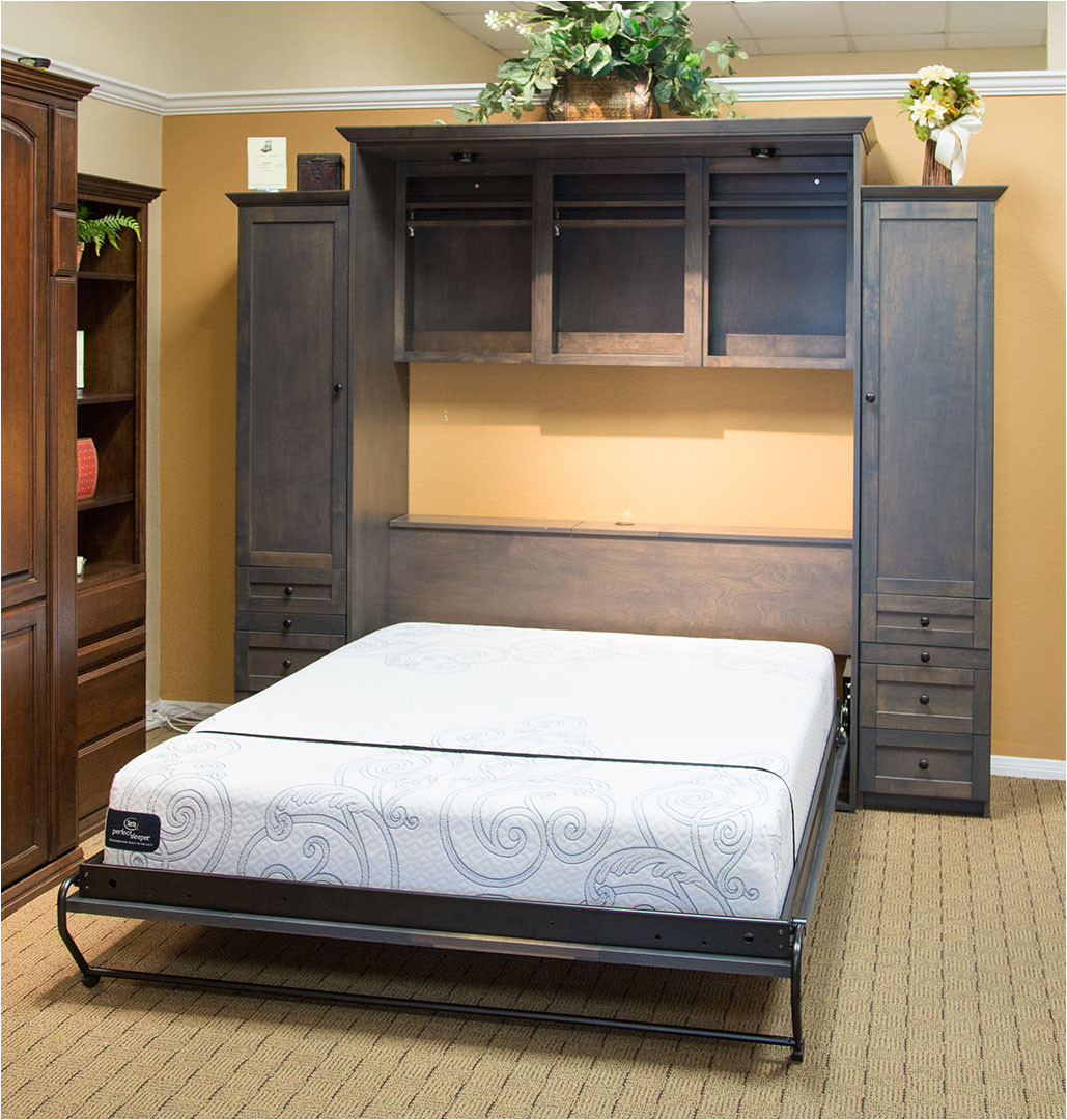 san diego wall beds and murphy wilding wallbeds mission alder driftwood open queen size mattress wood