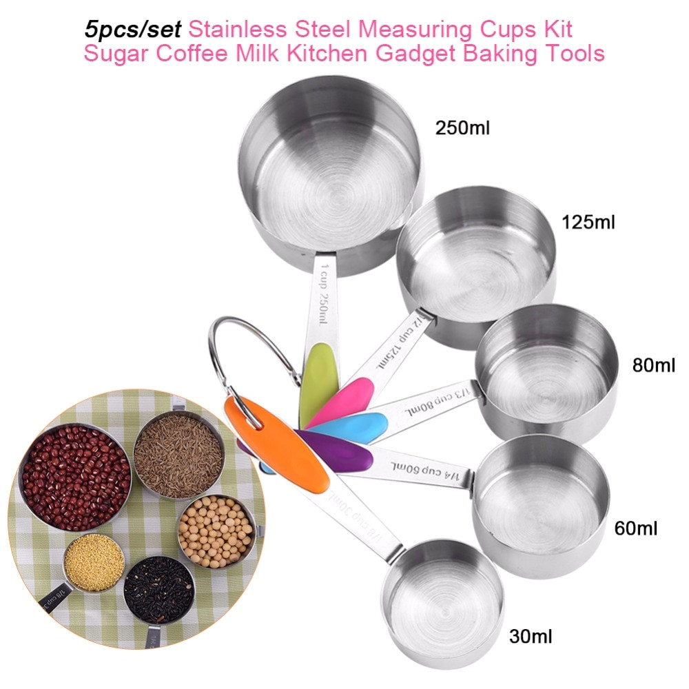 Name Of Measuring tools In Baking Us 4 91 41 Off Stainless Steel Measuring Cup Kitchen Measuring Spoons Scoop for Baking Sugar Coffee Measuring tools Sets In Measuring Spoons From