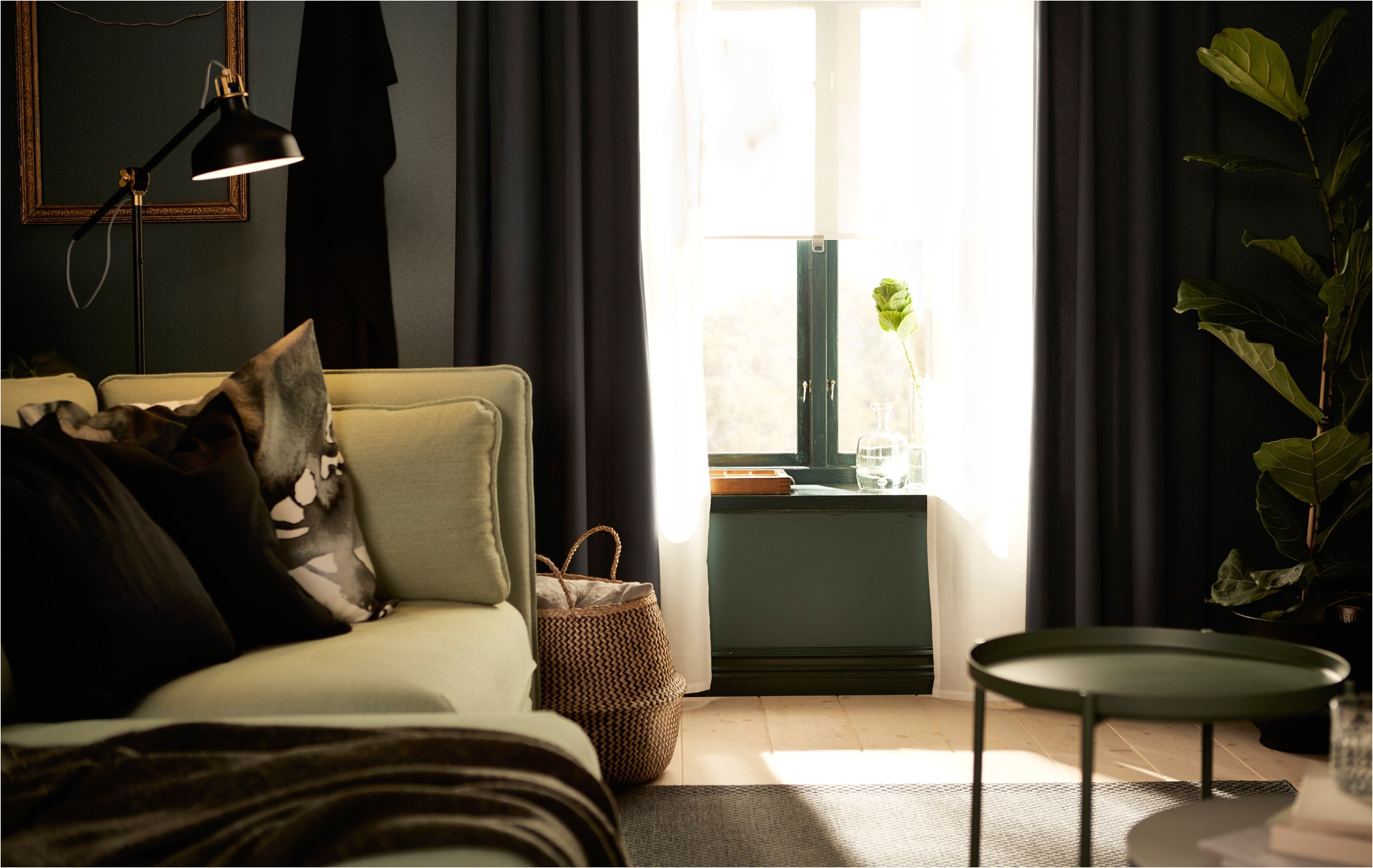 a living room filled with lots of natural sunlight