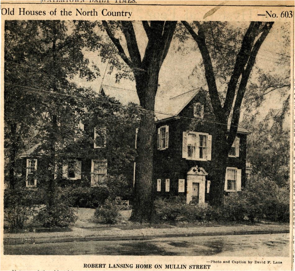 not one of the oldest houses in northern new york but one of the most historic is the residence of dr and mrs walter s atkinson at 146 mullin street