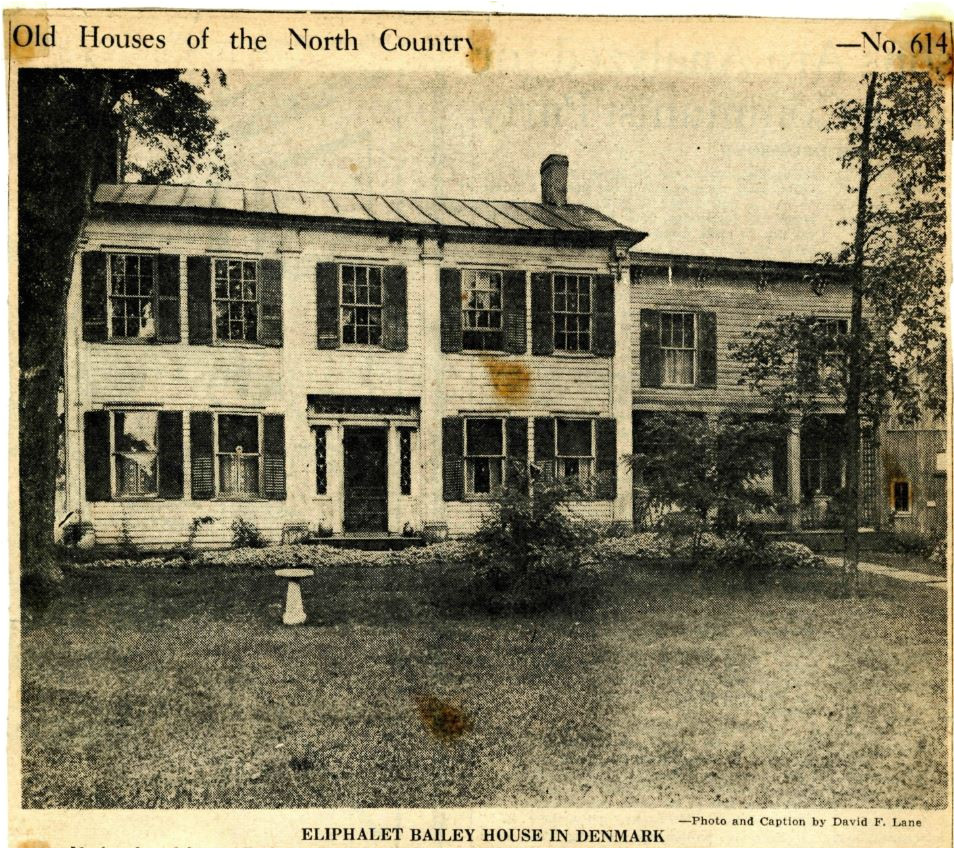 no hamlet of its small size in the north country has more historic houses than denmark built probably at the beginning of the war of 1812 the attractive