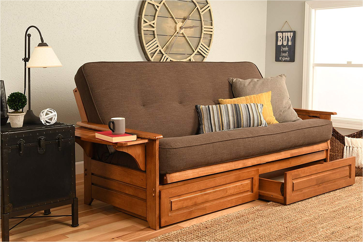 amazon com kodiak furniture kfphdbblcoclf5md4 phoenix futon set full barbados kitchen dining