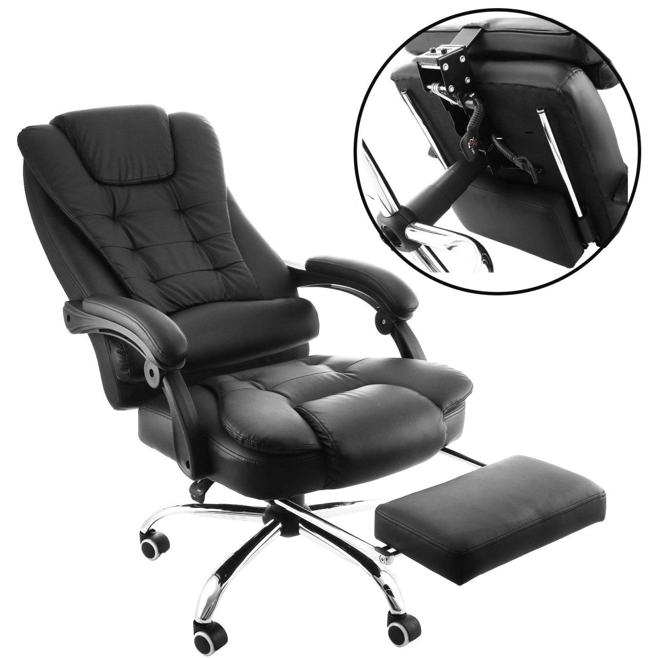 12 photos gallery of agha reclining office chair with footrest