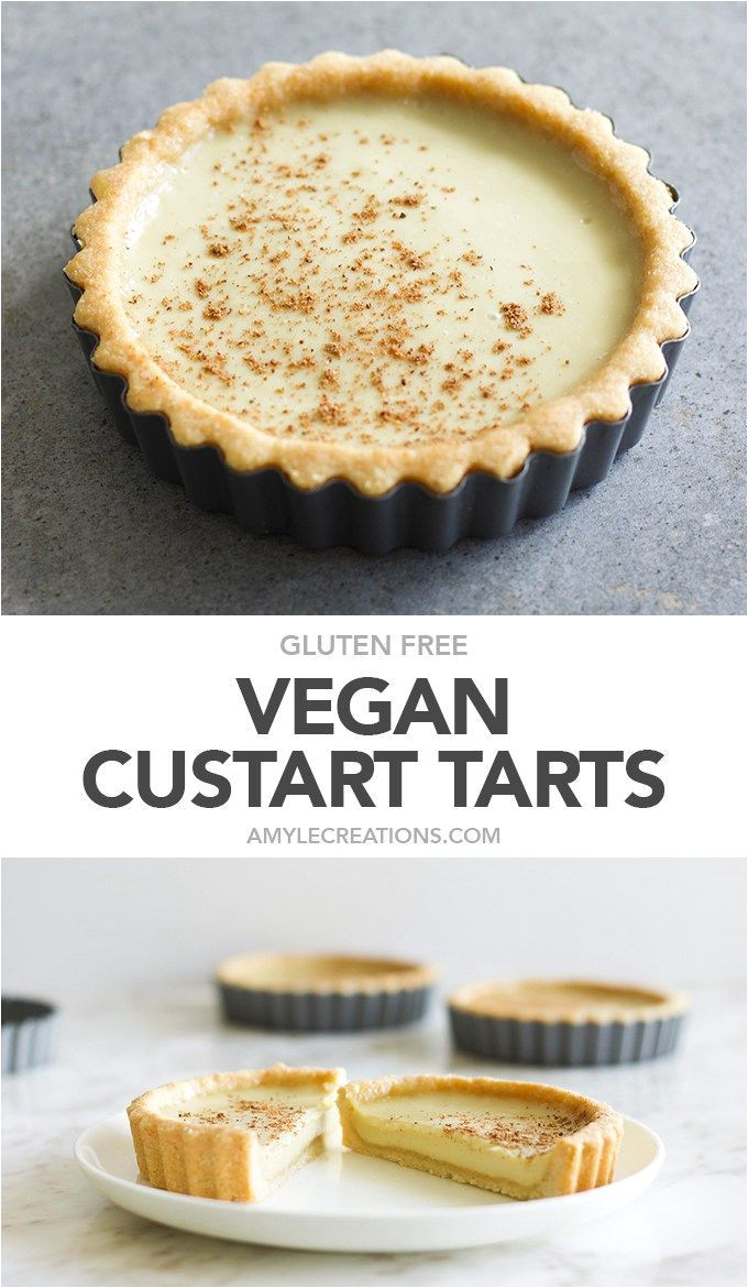 vegan custard tarts