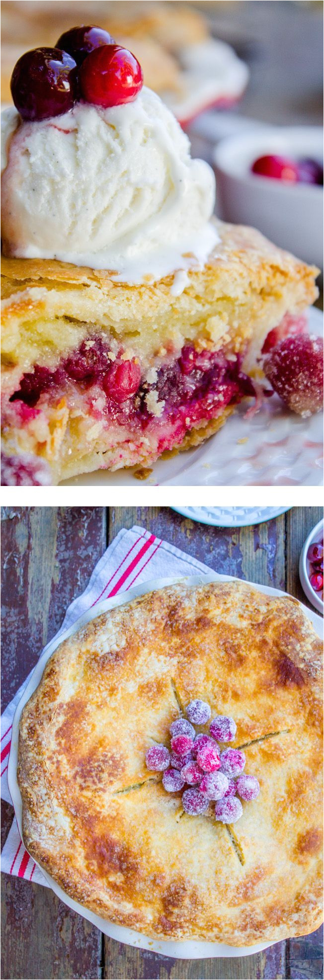 cranberry custard pie