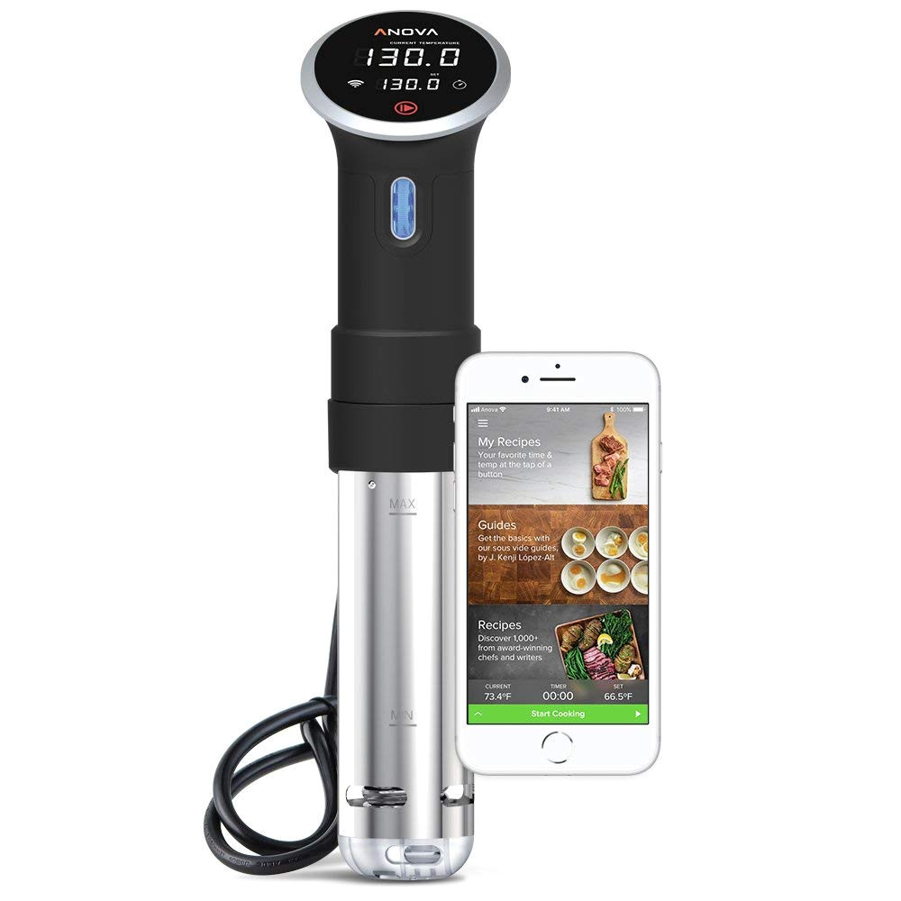 amazon com anova culinary sous vide precision cooker wi fi bluetooth 900w anova app included kitchen dining