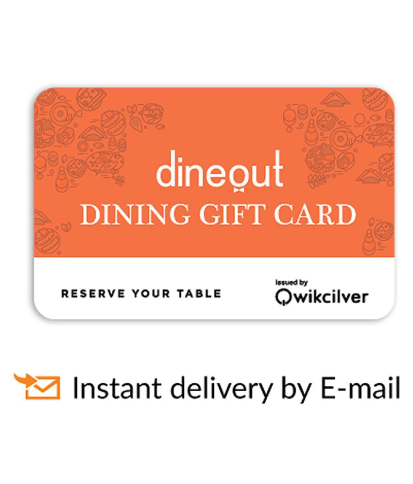dineout e gift card for more than 1700 restaurants rs 1000