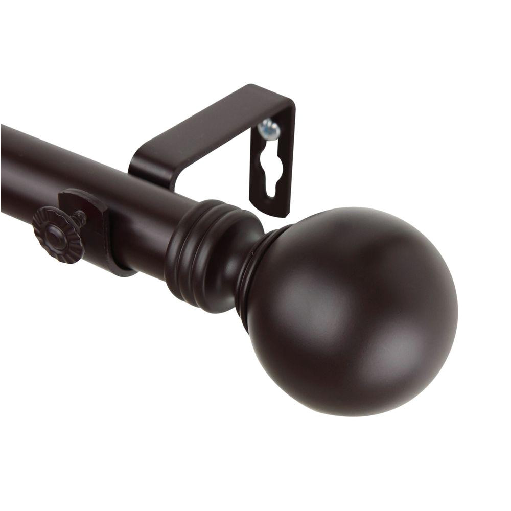 rod desyne 160 in 240 in 1 in globe curtain rod set