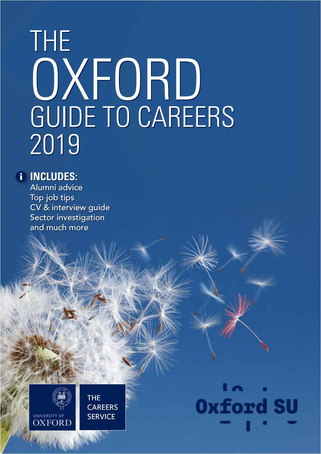 Oxford House San Antonio Vacancies the Oxford Guide to Careers 2019 by Oxford University Careers