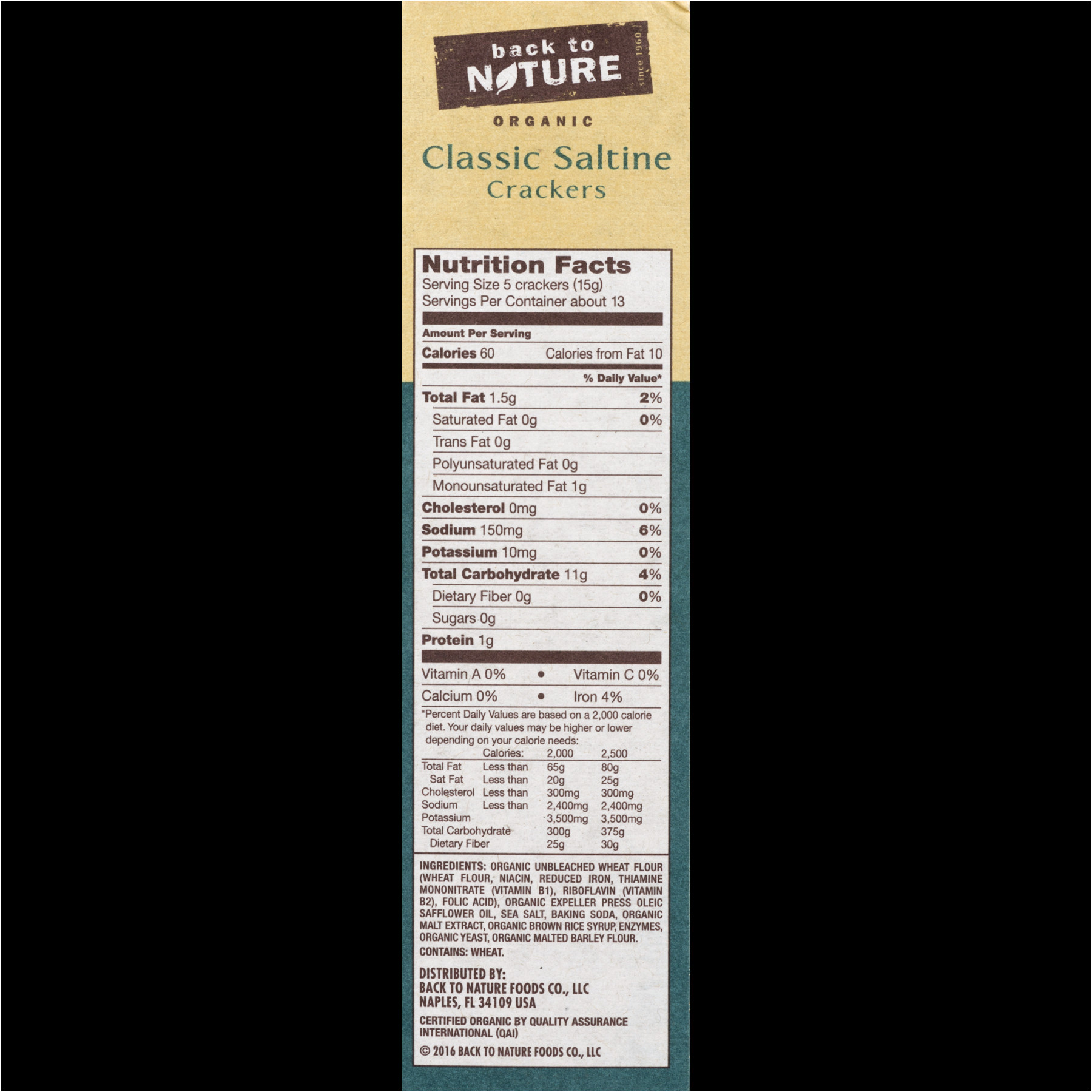 Pack and Ship Naples Fl 34109 Back to Nature organic Saltines 7 Ounce Walmart Com