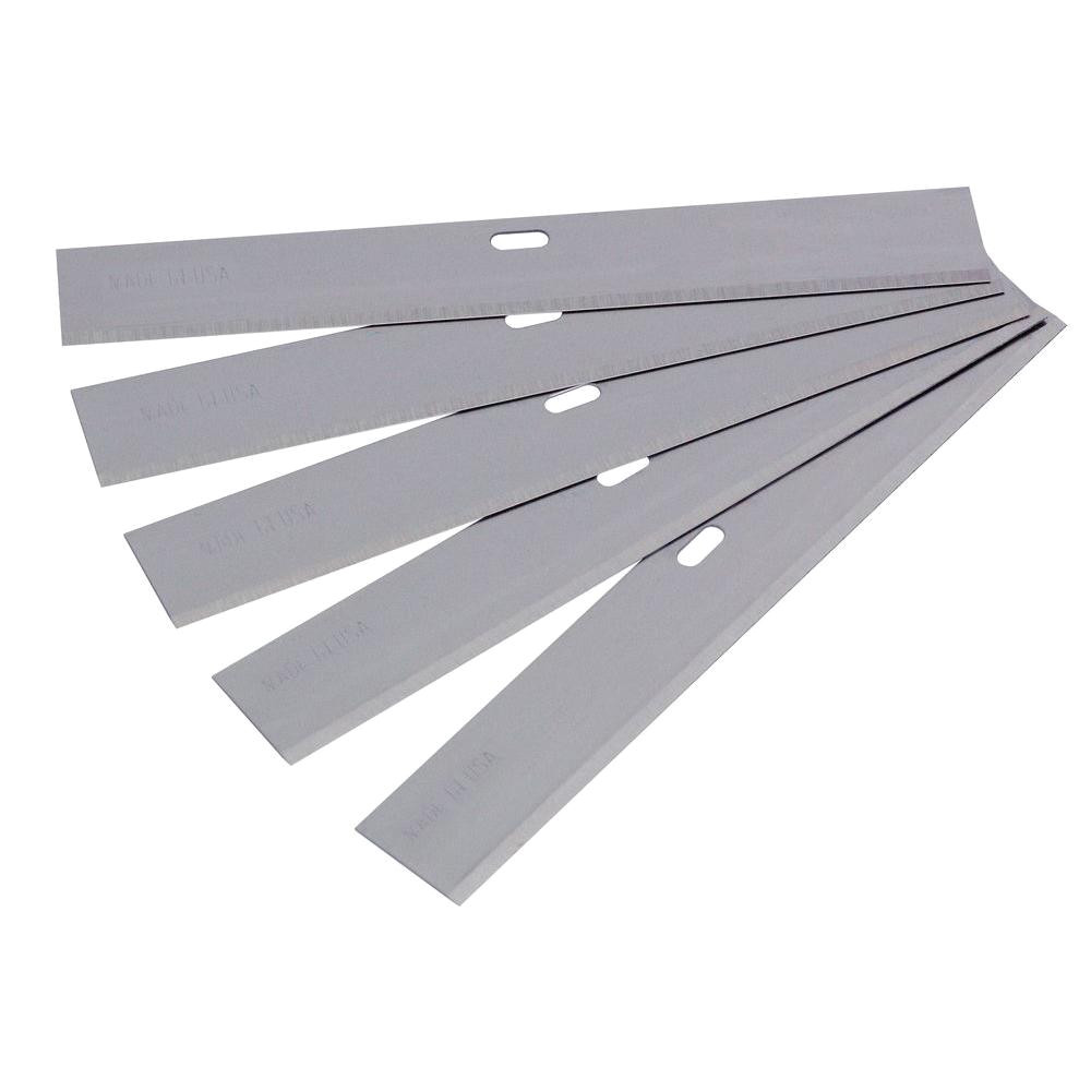 qep 4 in wide replacement blade for razor scrapers and strippers 5 pack