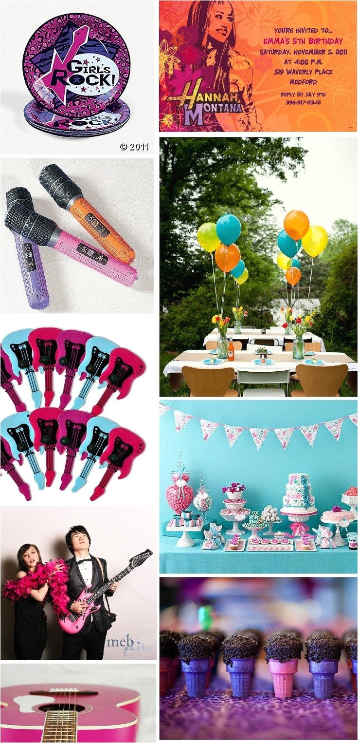 rock star party mood board mondays girls rock star party amanda mae events