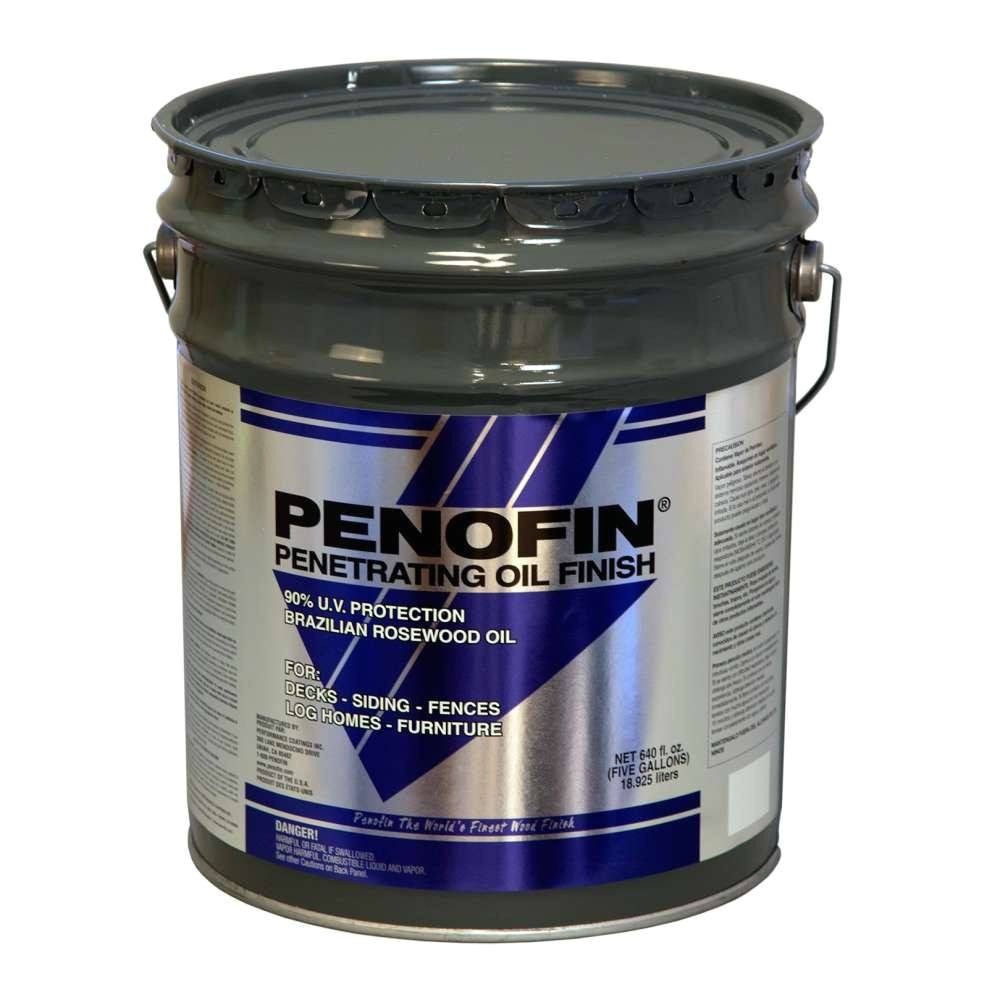 penofin 158280 5 gal label penetrating oil finish 250 voc cedar blue