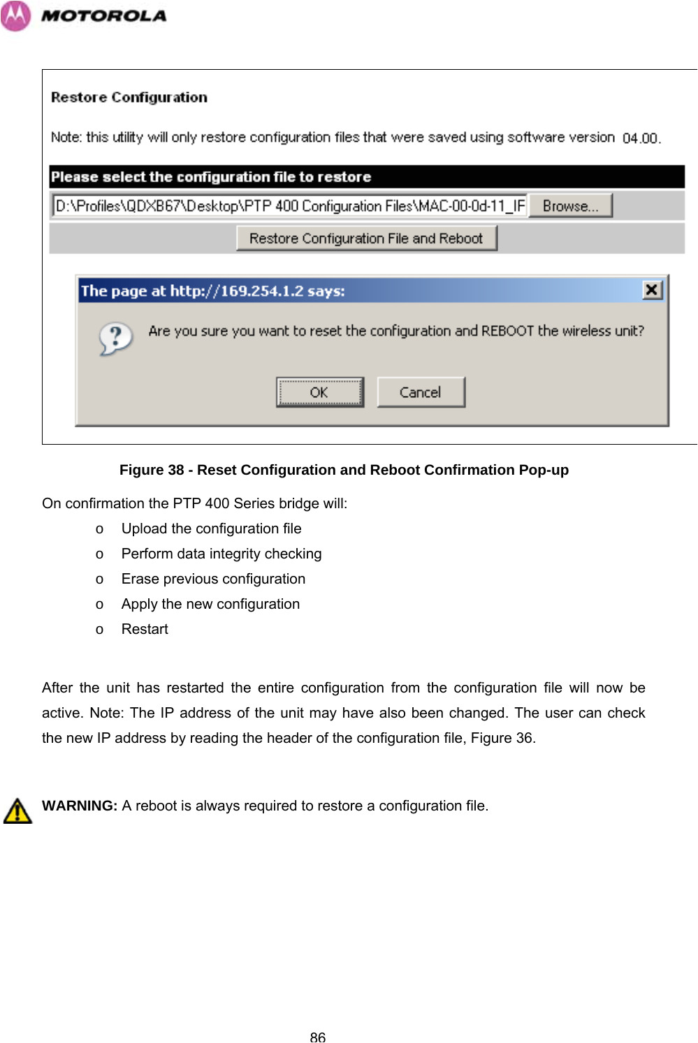 page 88 of 54xx fixed point to point wireless bridge user manual ptp 400 series user