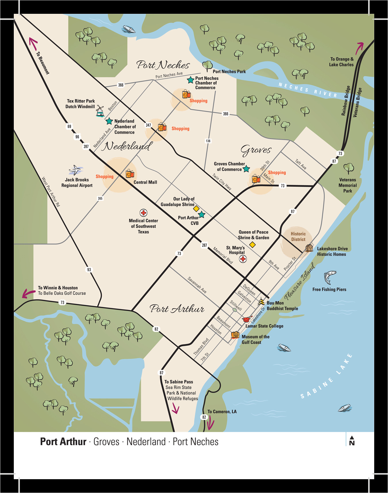 port arthur map