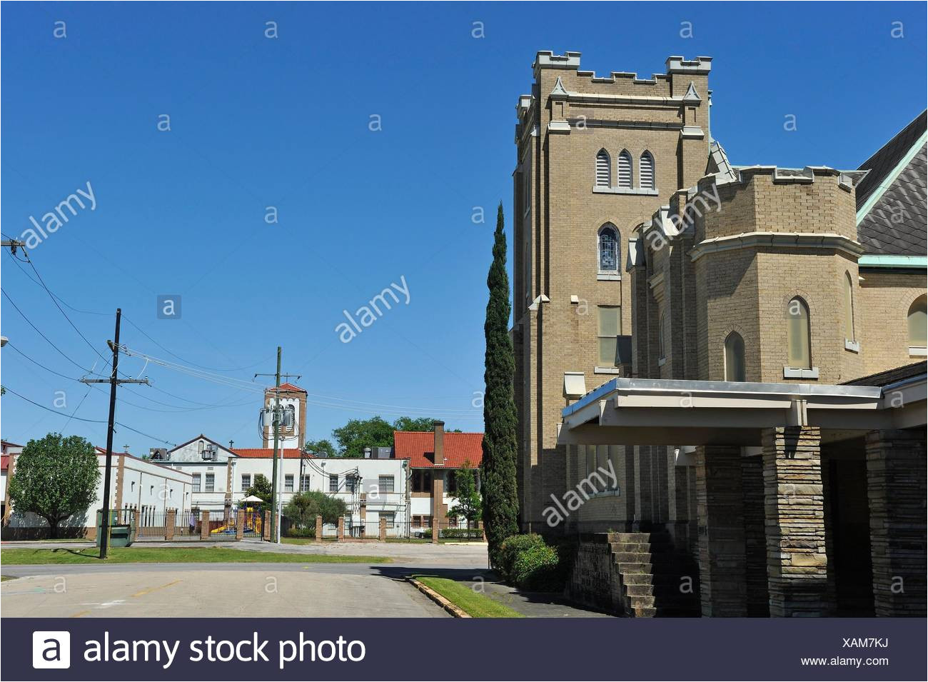 downtown beaumont texas united states of america north america stock image