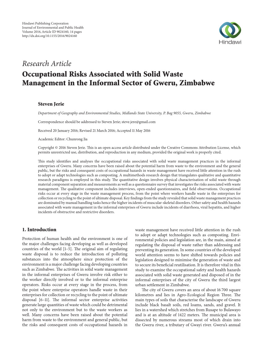 pdf bioaerosols noise and ultraviolet radiation exposures for municipal solid waste handlers