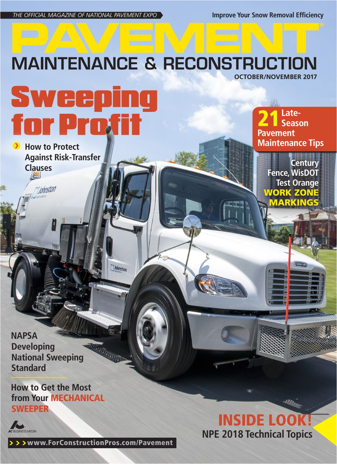 pavement maintenance reconstruction october november 2017 by forconstructionpros com issuu