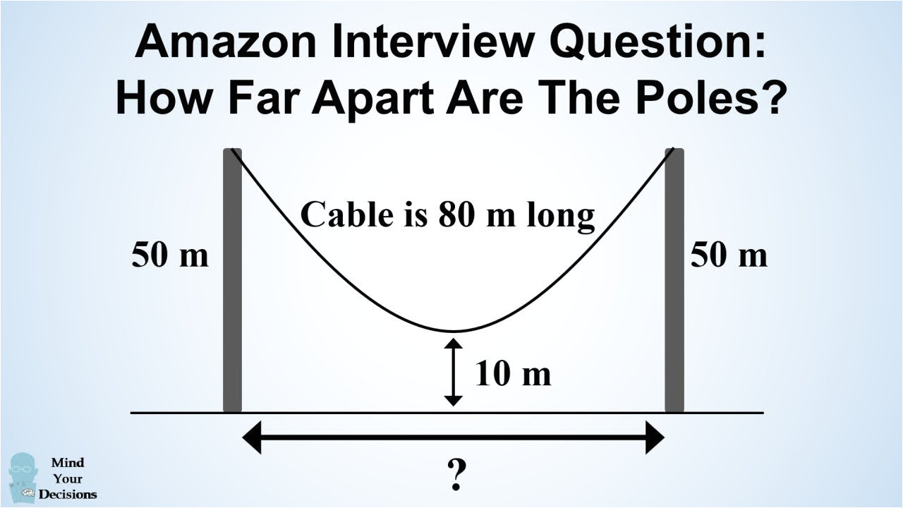 can you solve amazon s hanging cable interview question