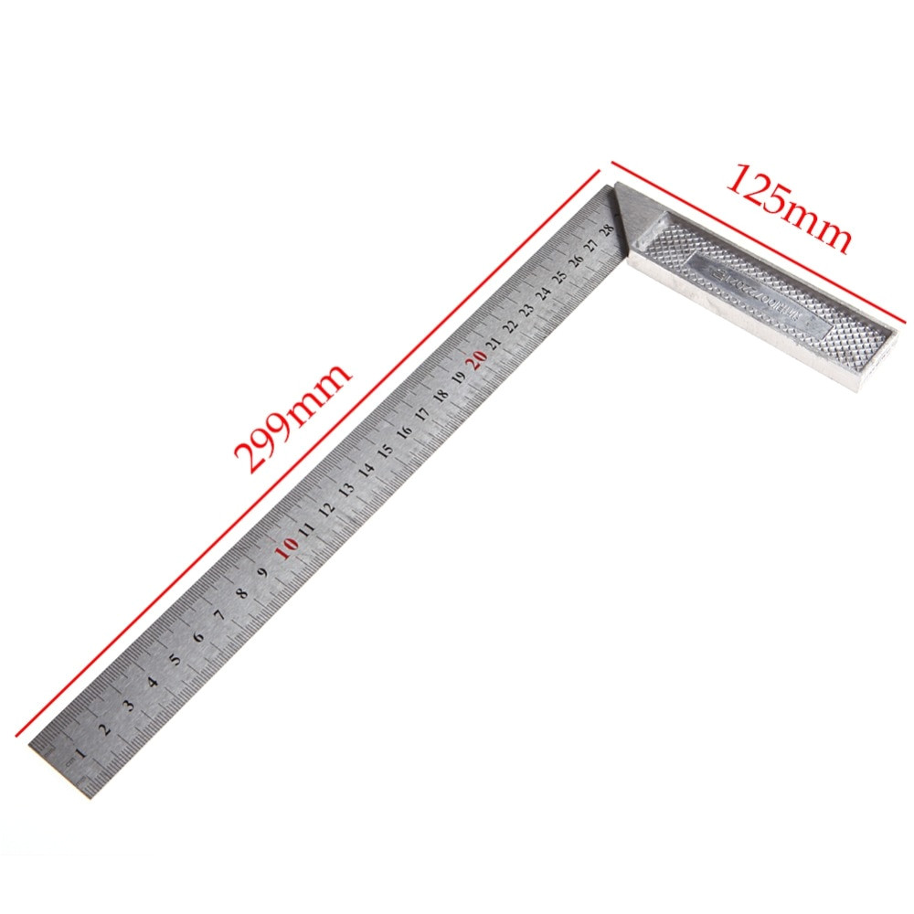30cm stainless steel right measuring rule tool angle square ruler 0 12 inches in rulers from office school supplies on aliexpress com alibaba group