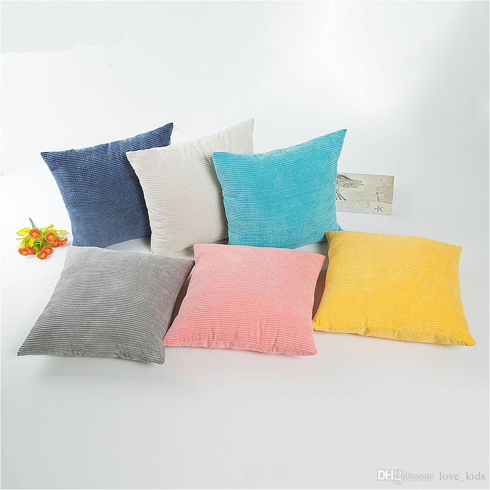 niblet pillow cushion covers pillow case cover pillowcases decorative sofa car home decor candy color 45 45cm bedding pillows decorative baby and pillows