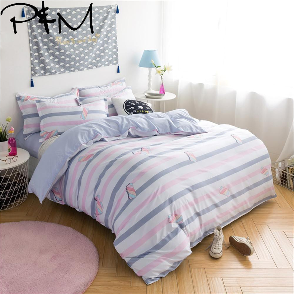 papa mima dropshipping fashion bedlinens cotton candy bedding set polyester sheet pillowcase duvet cover sets bedclothes set sale bedding modern duvet cover