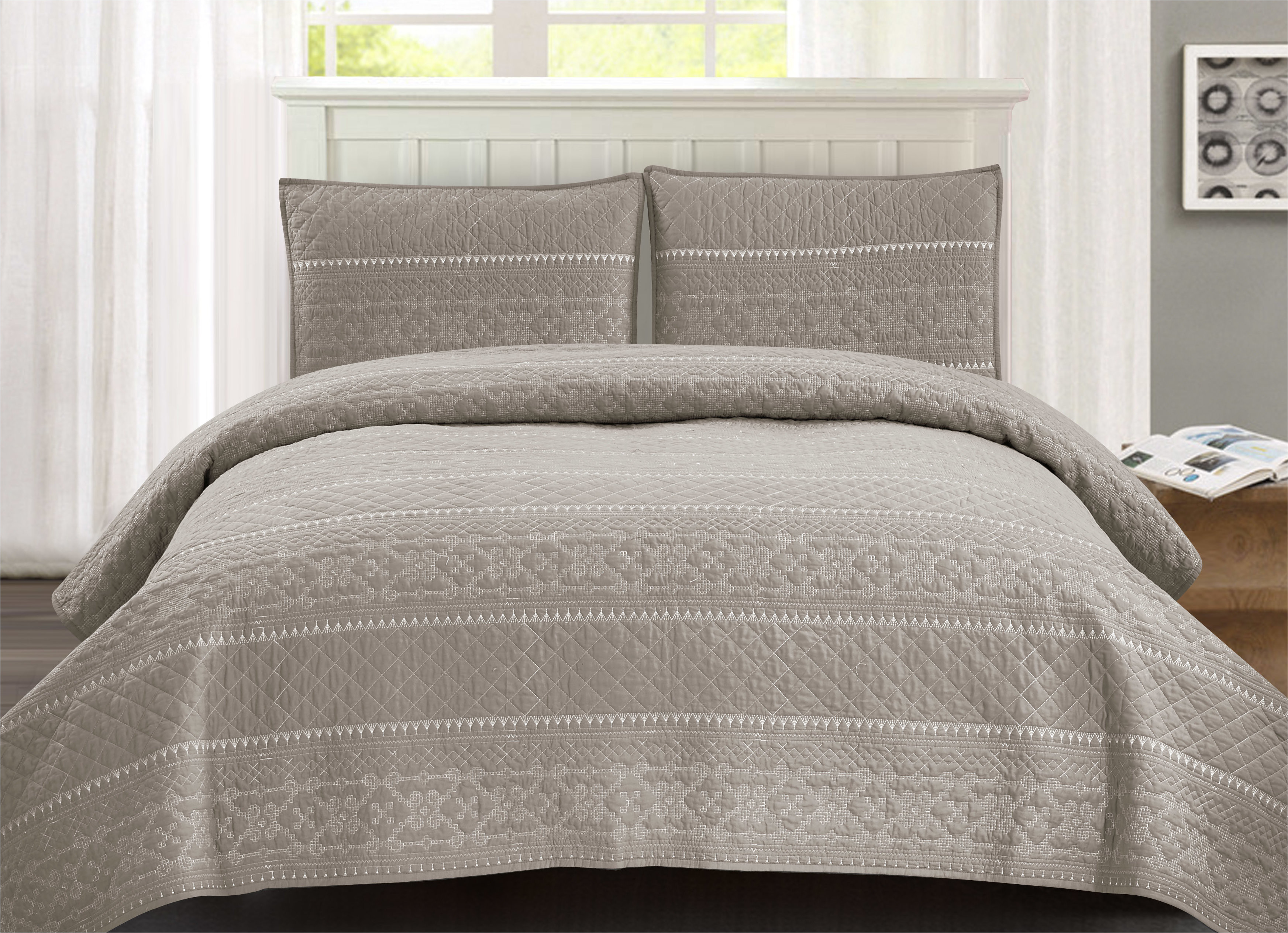 brownleigh cotton 3 piece quilt set jpg