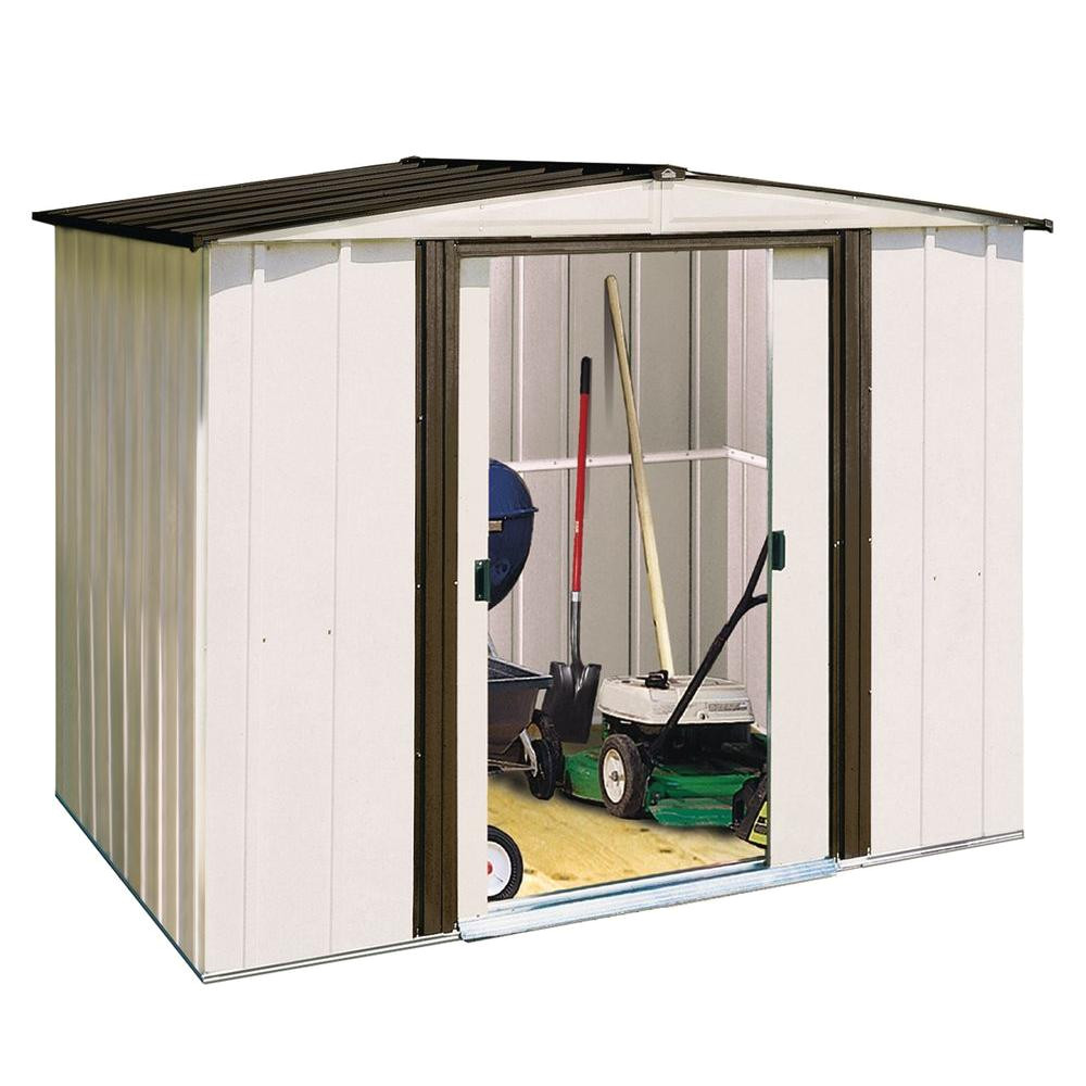 arrow newport 8 ft x 6 ft steel shed