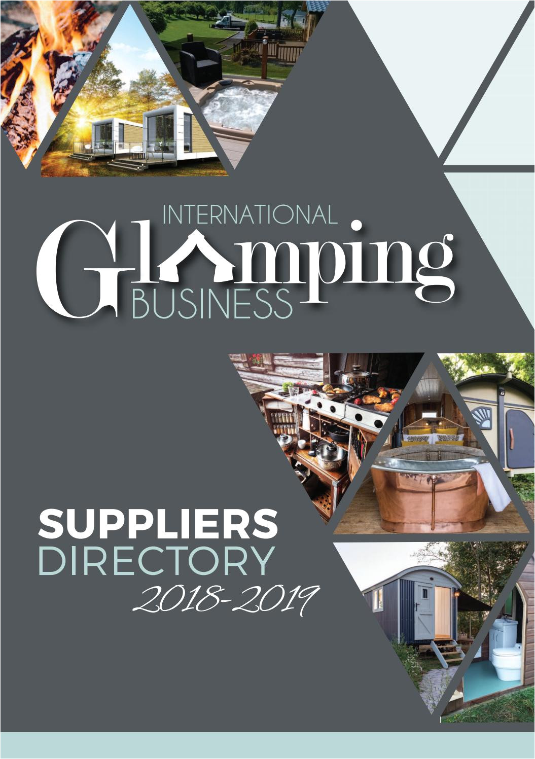 glamping business suppliers directory 2018 9 by holiday parks management international glamping business issuu