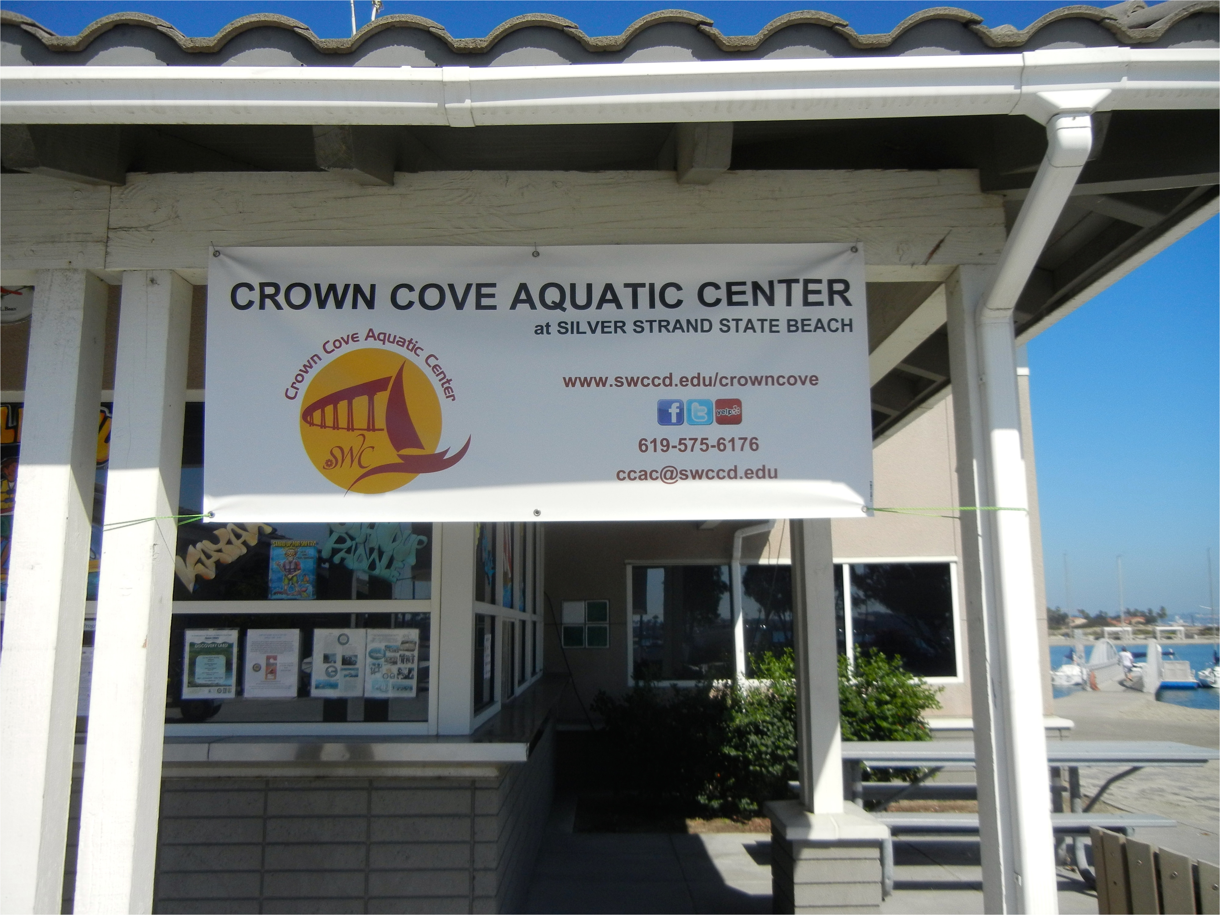 crown cove aquatic center on south san diego bay has rental equipment