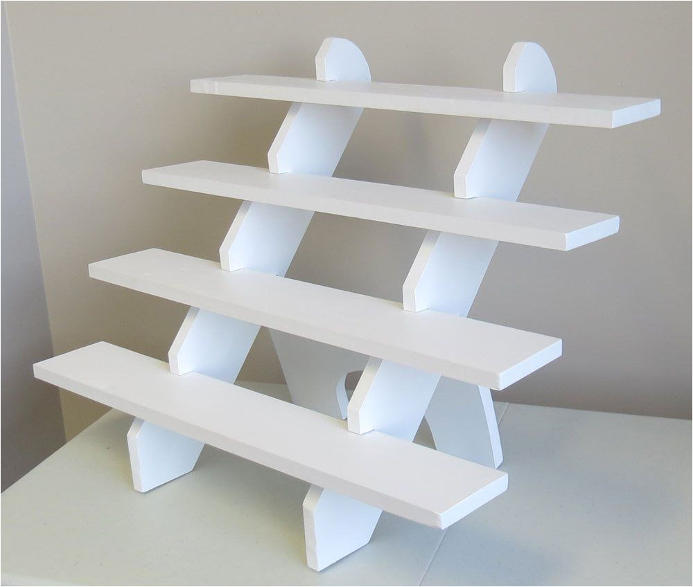 4 shelf 30 wide collapsible riser portable display stand etsy