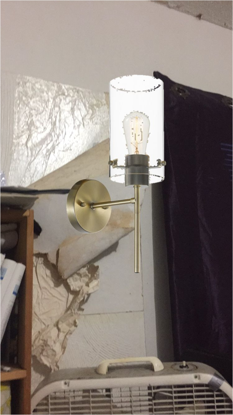 edelson 1 light armed sconce